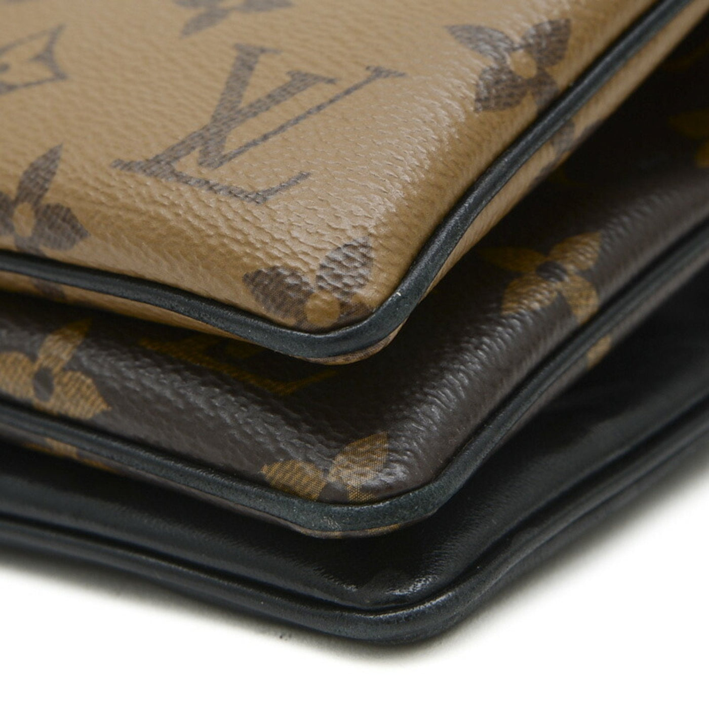 Louis Vuitton Monogram Monogram Reverse Leather Pochette Shoulder Bag