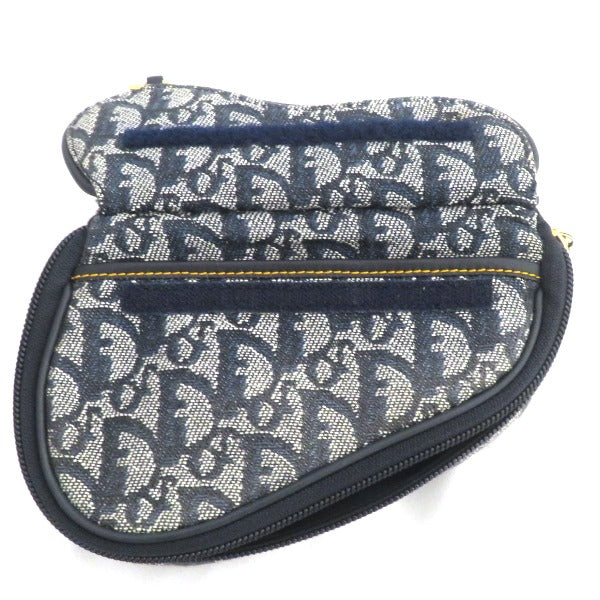 Dior Saddle Pouch Canvas Clutch