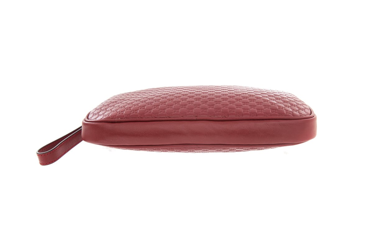 Gucci Microguccissima Red Leather Clutch Bag - Product Image 3