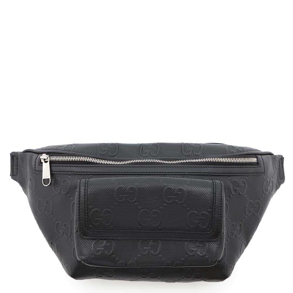 GUCCI GG embossed crossbody bag Black645093 Leather | Studio Nafay