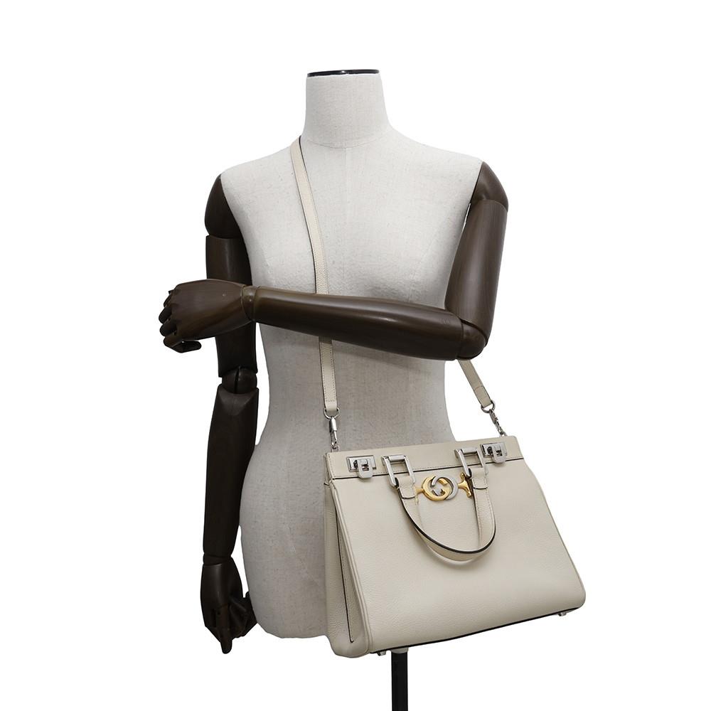 GUCCI Zumi 2wayHandbag Ivory569712 Leather - Product Image 4