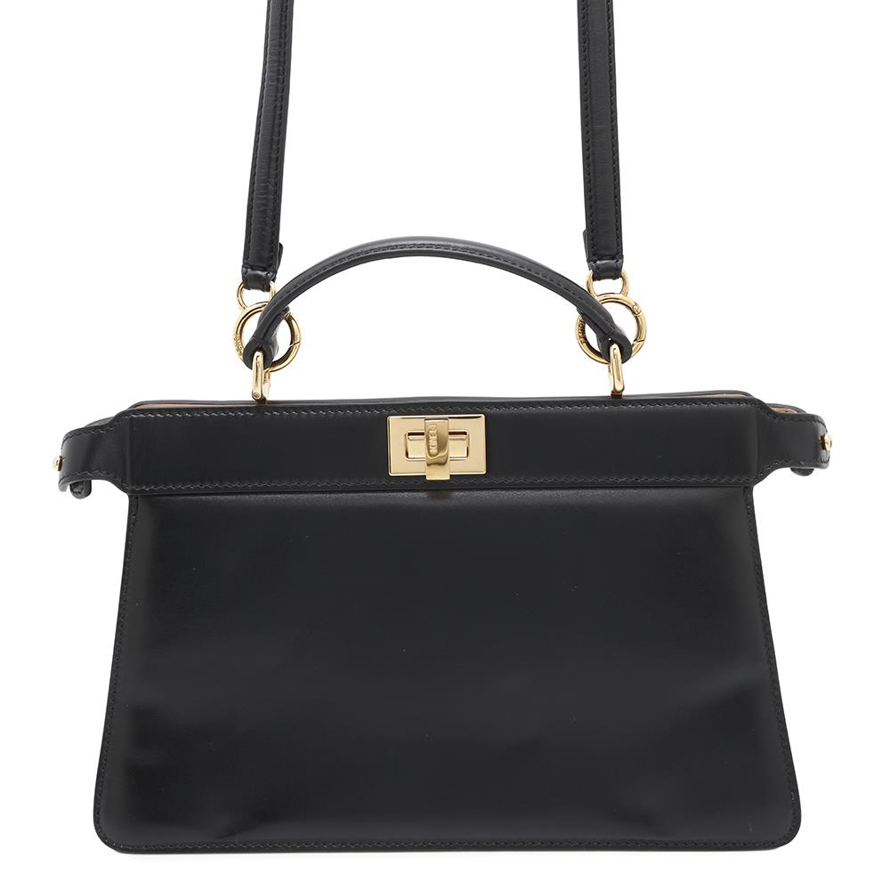 FENDI Peekaboo Iseeu East West 2way Bag Black8BN323 Leather | Studio Nafay