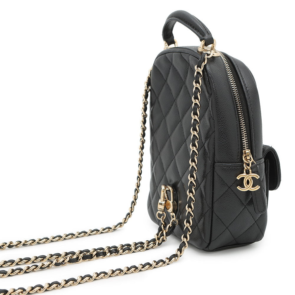 CHANEL Matelasse Timeless Classics Mini Backpack BlackAP3753 Caviar Leather - Product Image 3