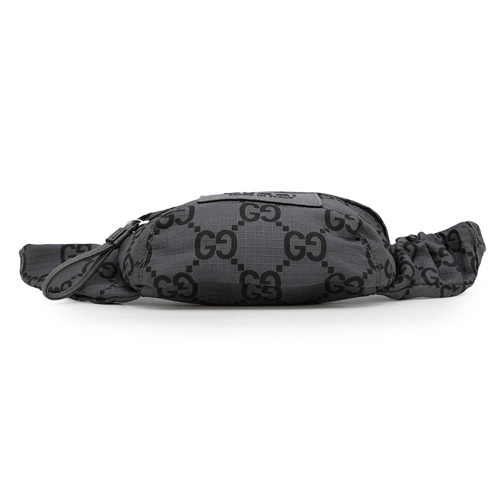 GUCCI GG Recycled Polyester Belt Bag Gray/Black767934 Eco-friendly NylonGG Polyester - Product Image 4