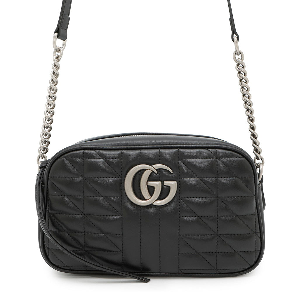 GUCCI GG Marmont Shoulder Bag Black447632 Leather | Studio Nafay