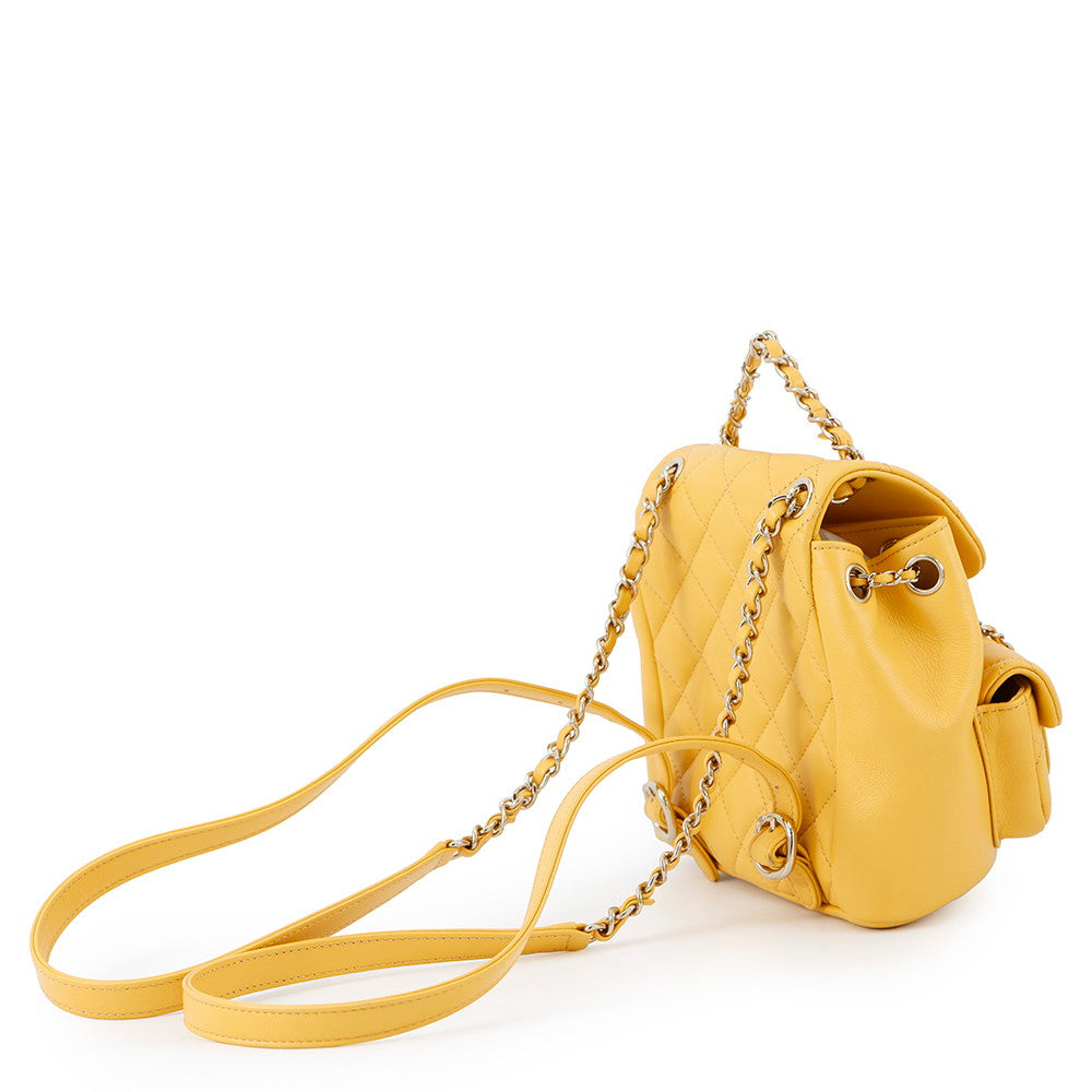 CHANEL Matelasse Backpack YellowAS3787 Calf Leather - Product Image 2