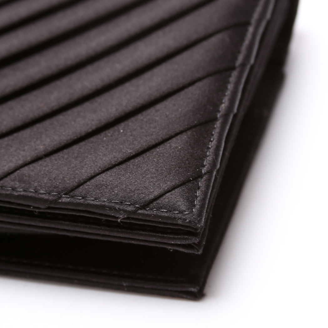CC Flip Lock Pleated Satin Clutch 29M - Product Image 6