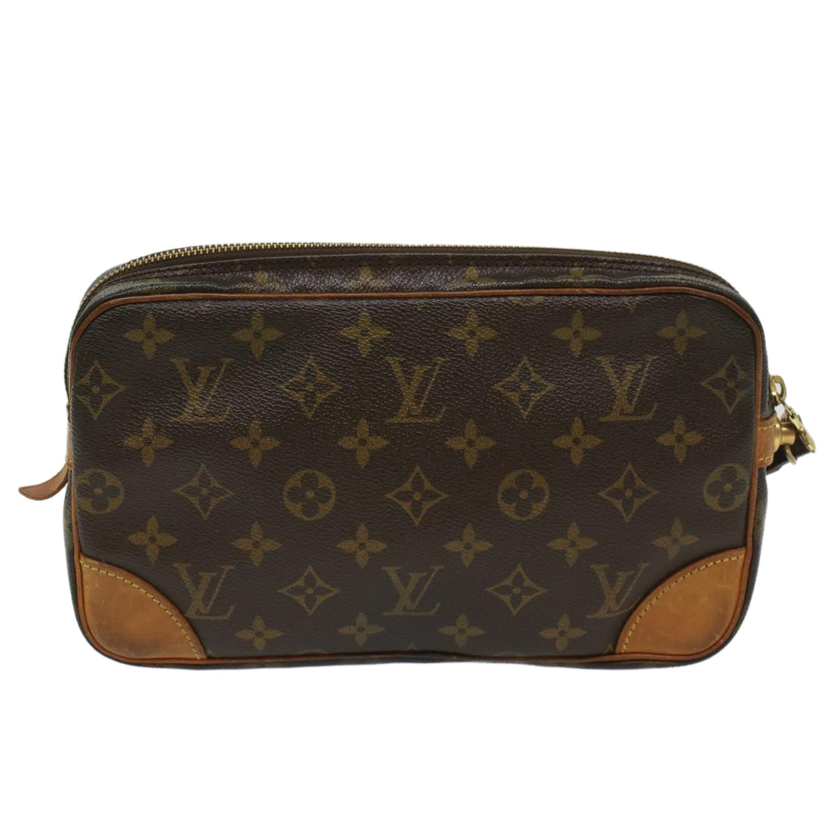 Louis Vuitton Marly Dragonne Brown Canvas Clutch Bag ( ) - Product Image 2