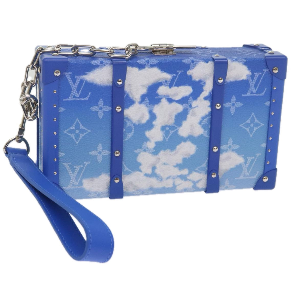 Louis Vuitton Blue Leather Clutch Bag ( ) | Studio Nafay