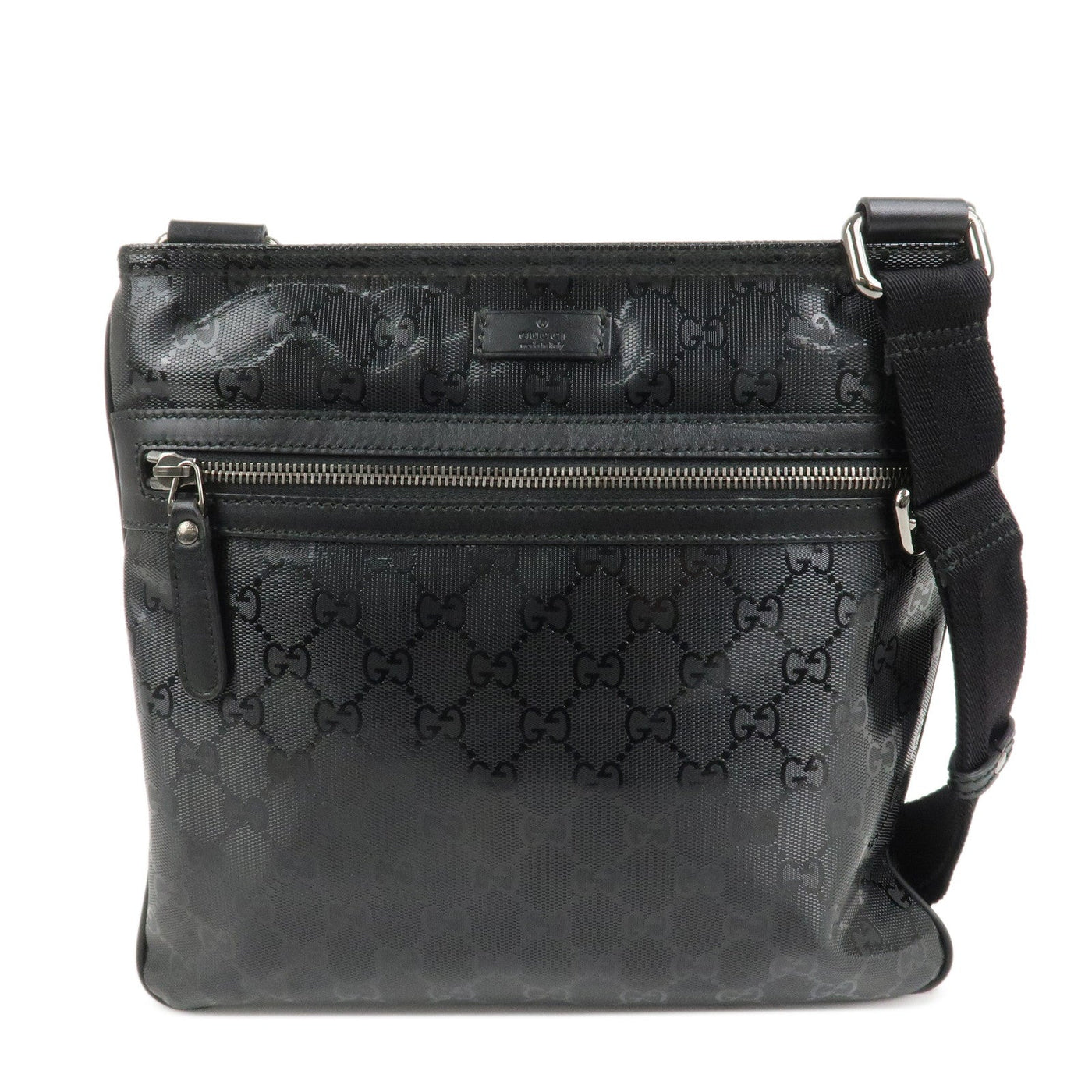GUCCI GG Imprime Monogram PVC Shoulder Bag Cross Body Bag Black 295257 - Product Image 2