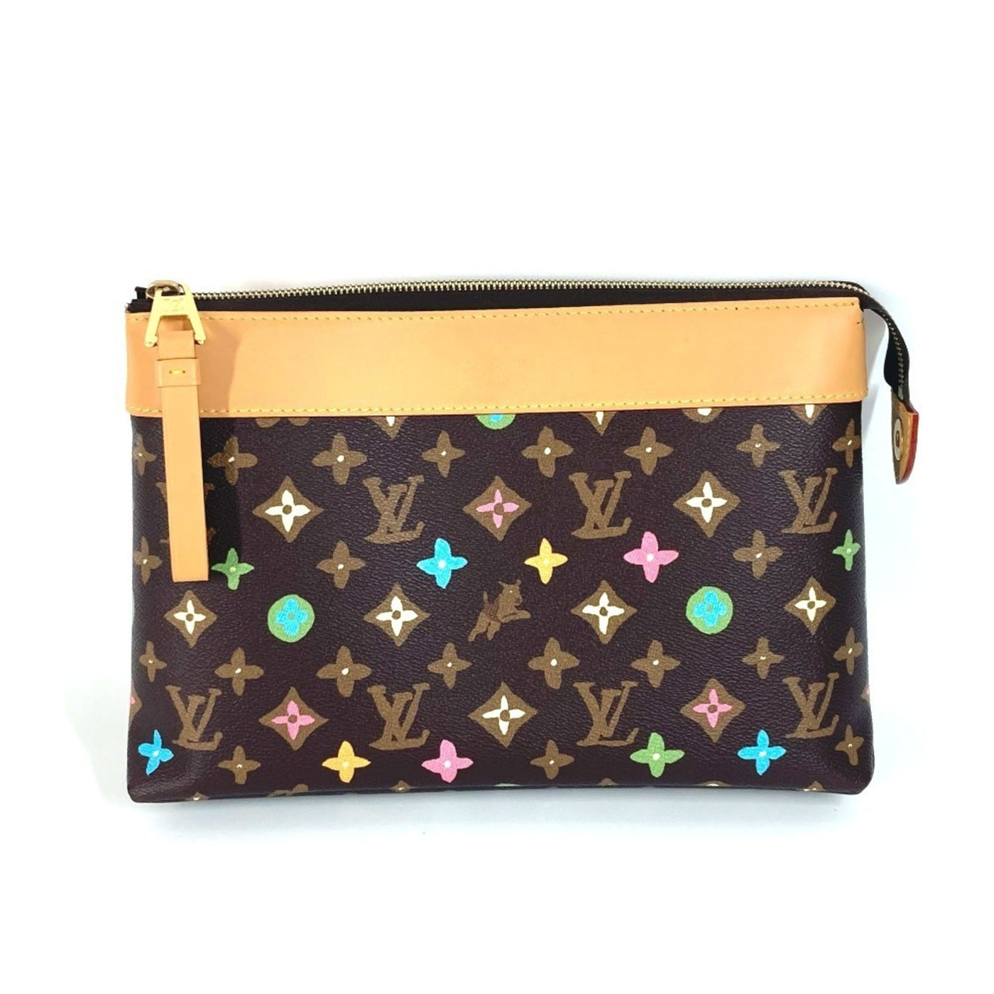 Louis Vuitton Brown Multi-Color Monogram Clutch Bag Pochette ( ) - Product Image 2