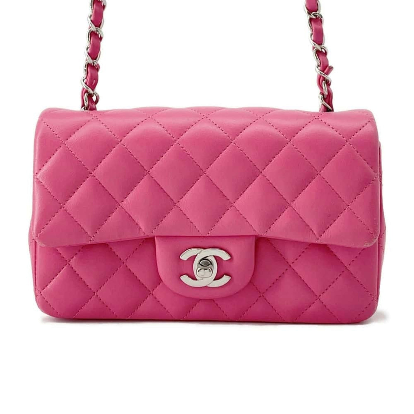 Chanel Chain Shoulder Bag Coco Mark Matelasse Lambskin CHANEL Flap | Studio Nafay