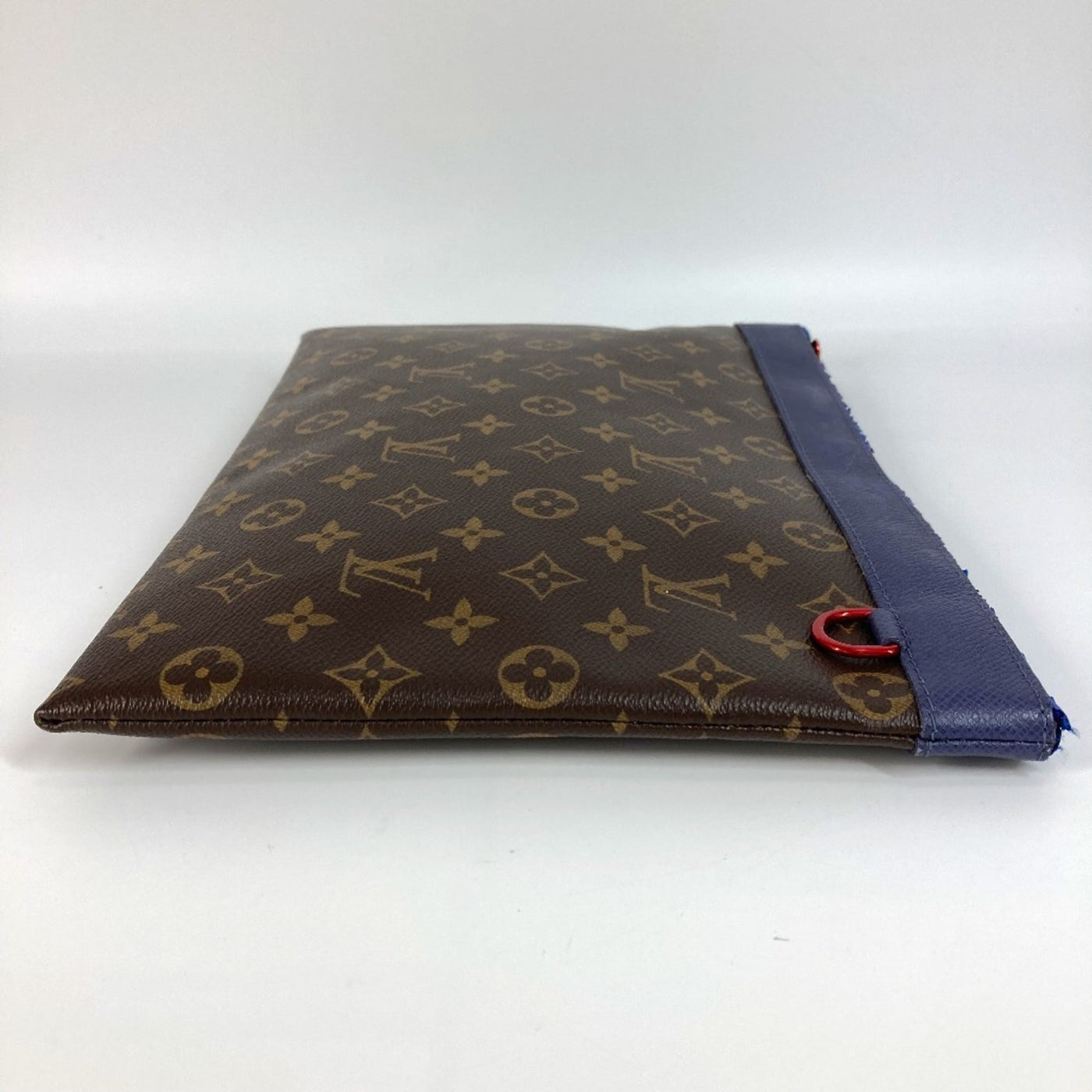 Louis Vuitton Blue Brown Red Color Monogram Canvas Clutch Bag Pochette Pouch ( ) - Product Image 3