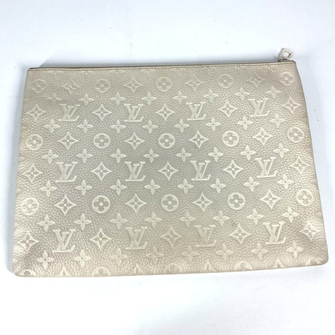 Louis Vuitton White Leather Clutch Bag Pochette Pouch ( ) - Product Image 2