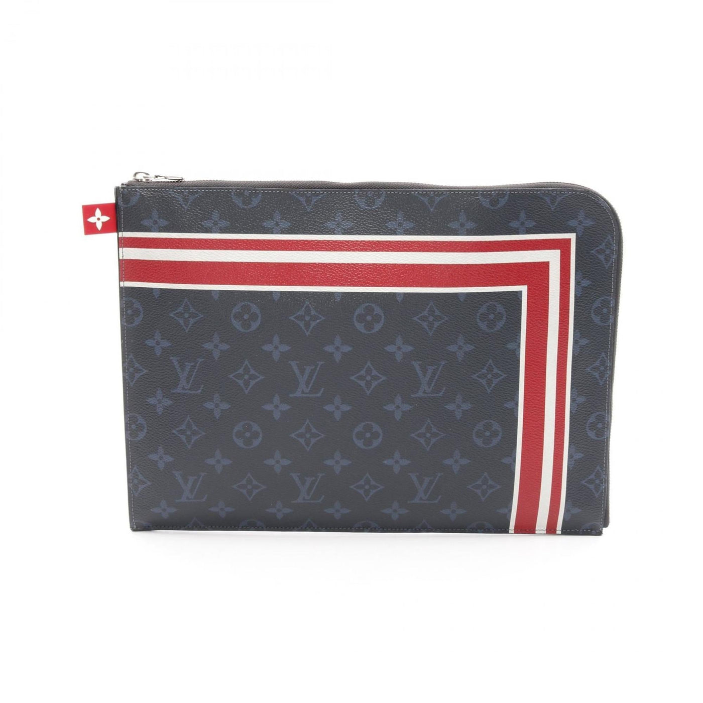 Louis Vuitton Monogram Cobalt Multi-Color Navy Coated Canvas Clutch Bag ( ) - Product Image 2