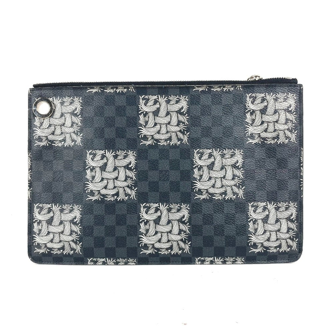 Louis Vuitton Black Damier Graphite Clutch Bag Pochette Pouch ( ) | Studio Nafay