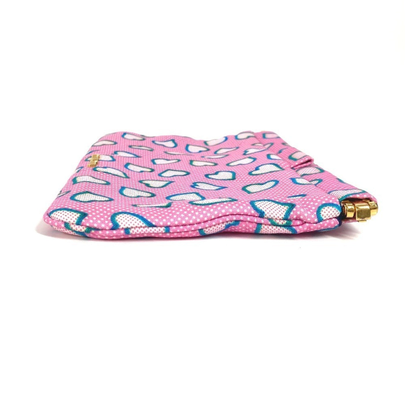 Miu Miu Blue Pink Nylon Leather Clutch Bag Pouch ( ) - Product Image 3
