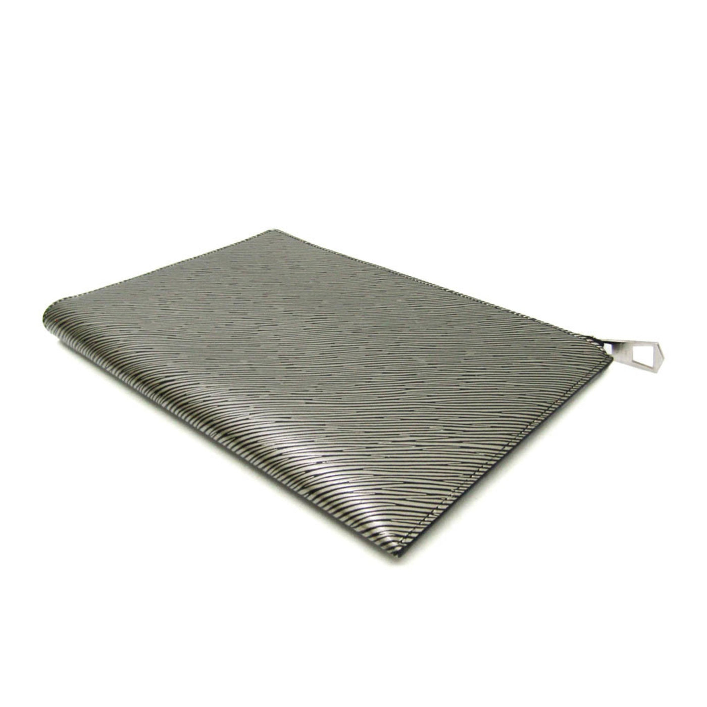 Louis Vuitton Epi Metallic Silver Noir Epi Leather Clutch Bag ( ) - Product Image 2
