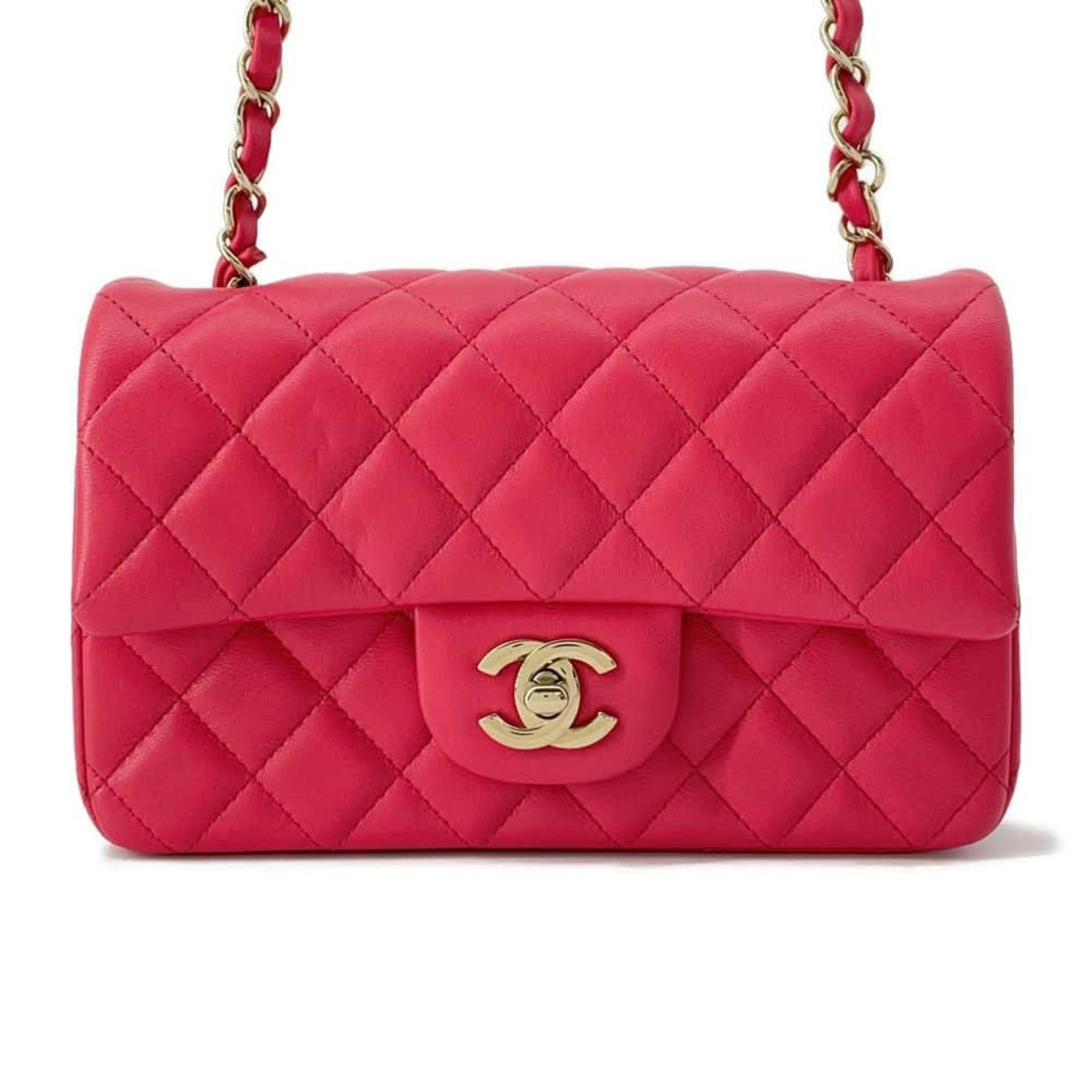 Chanel Chain Shoulder Bag Coco Mark Matelasse Lambskin CHANEL Flap Women's | Studio Nafay