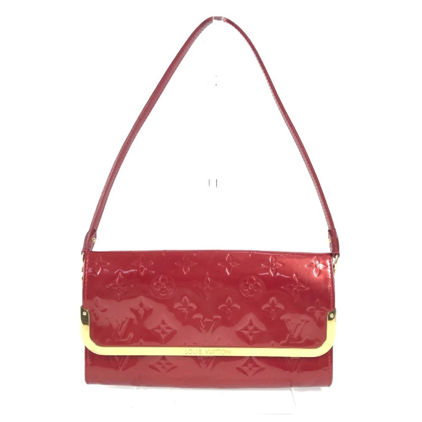 Louis Vuitton Pomme D'amour Red Color Monogram Vernis Canvas Clutch Bag Shoulder Bag ( ) | Studio Nafay