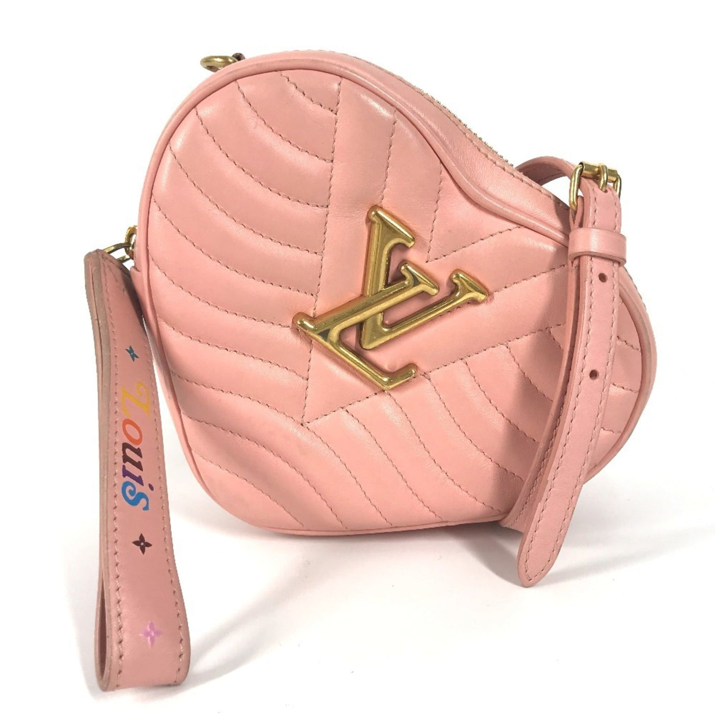 Louis Vuitton Pink Leather Clutch Bag Pochette Shoulder Bag ( ) | Studio Nafay