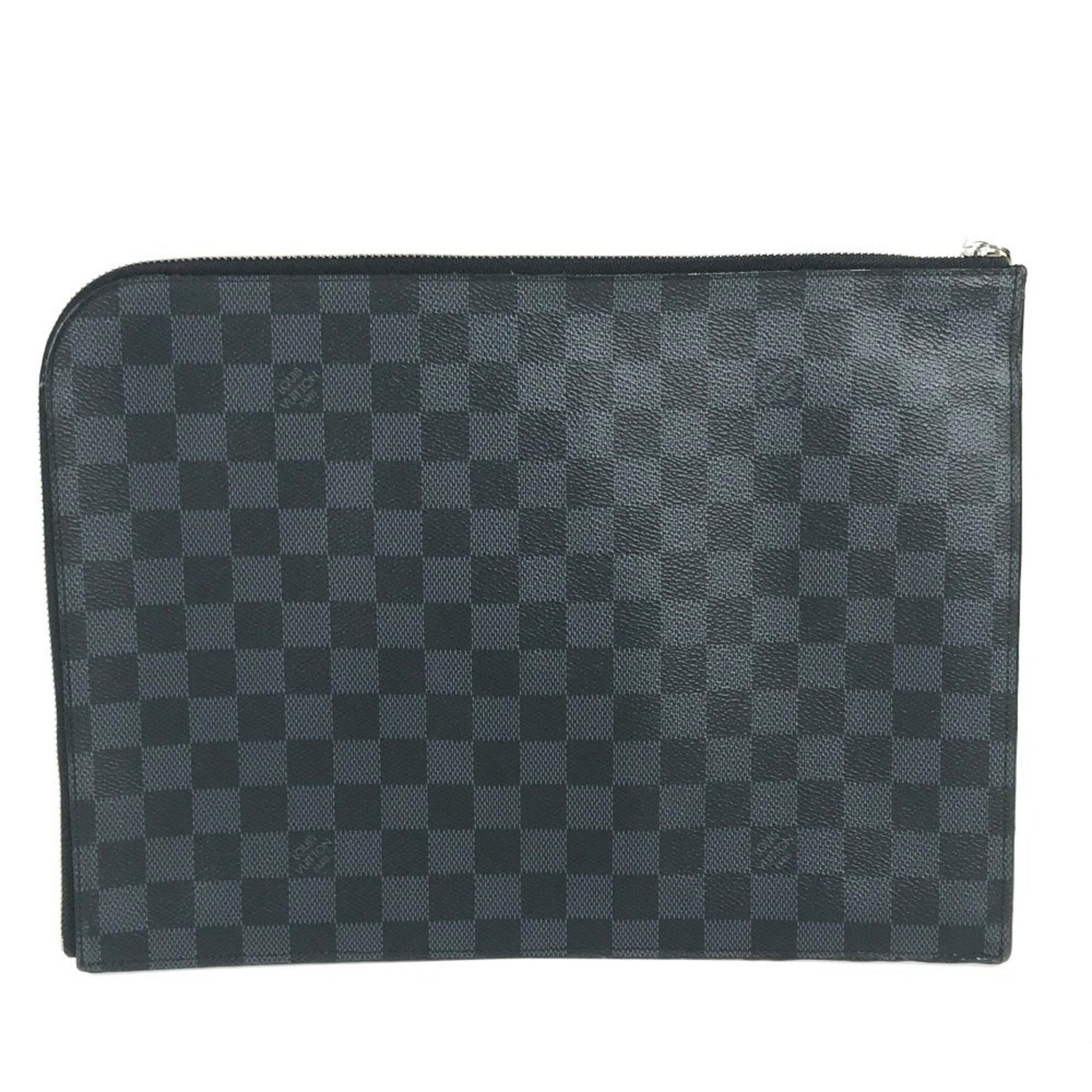 Louis Vuitton Black Red Color White Damier Graphite Clutch Bag Pochette Pouch ( ) - Product Image 2