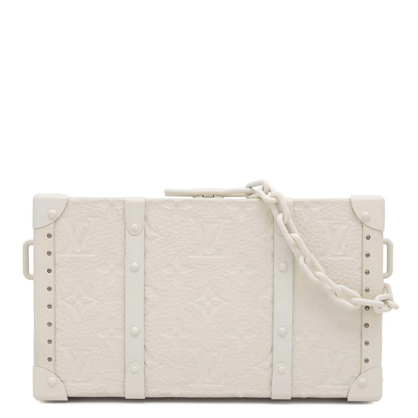 Louis Vuitton Monogram Canvas White Clutch Bags | Studio Nafay