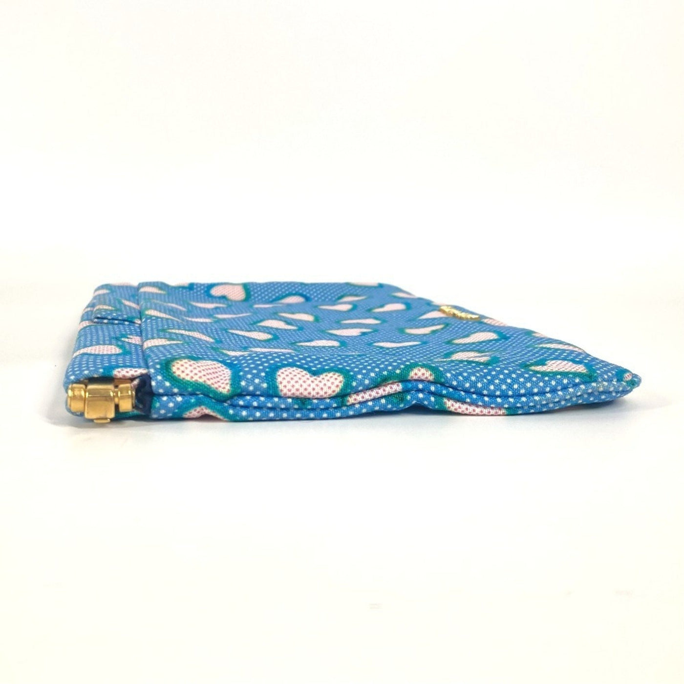 Miu Miu Blue Pink Canvas Clutch Bag Pouch ( ) - Product Image 4
