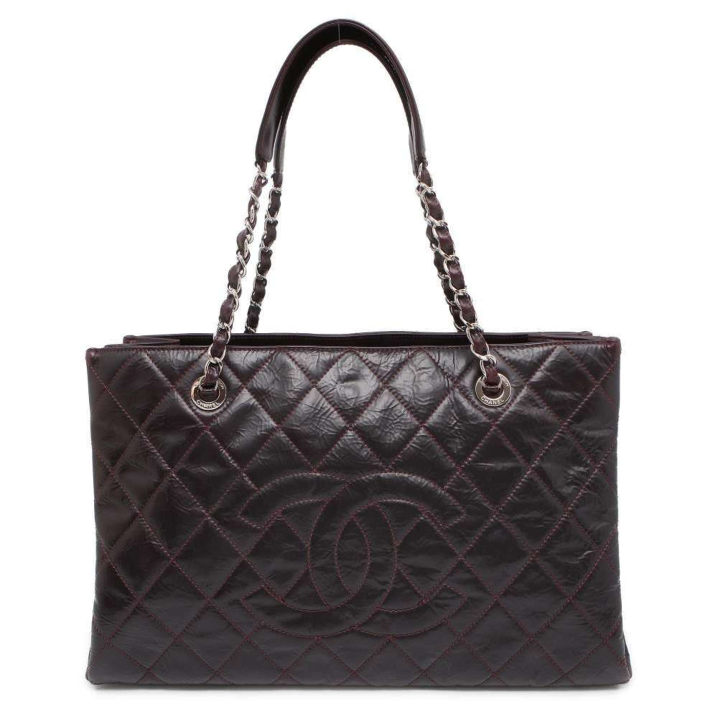 Chanel Chain Tote Bag GST Matelasse Coco Mark Patent CHANEL | Studio Nafay