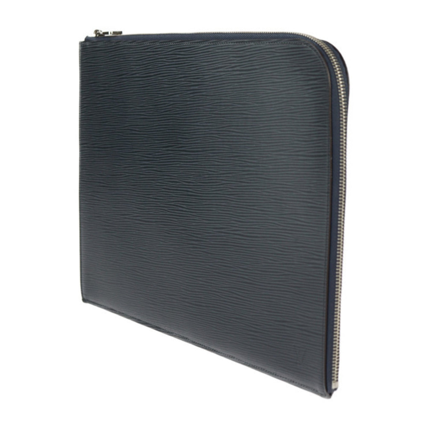 Louis Vuitton Navy Blue Leather Clutch Bag Handbag Pochette Pouch ( ) - Product Image 2