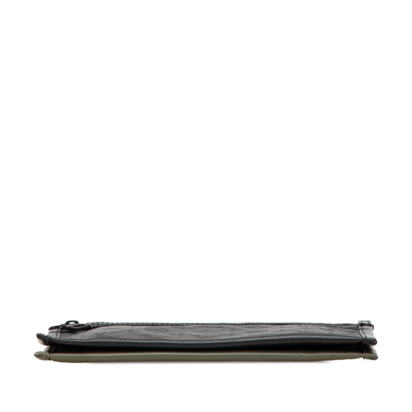 Louis Vuitton Black Khaki Leather Clutch Bag Pouch Shoulder Bag ( ) - Product Image 3