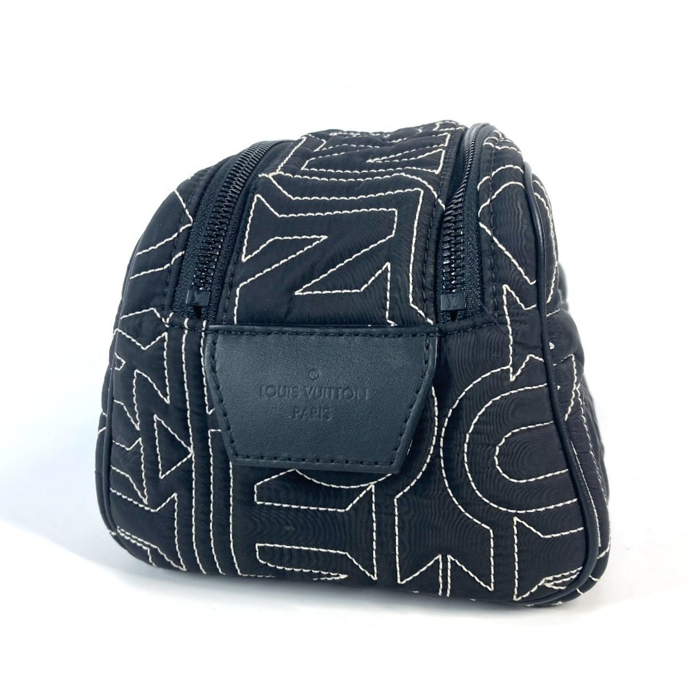 Louis Vuitton Black White Nylon Clutch Bag Pouch ( ) - Product Image 4