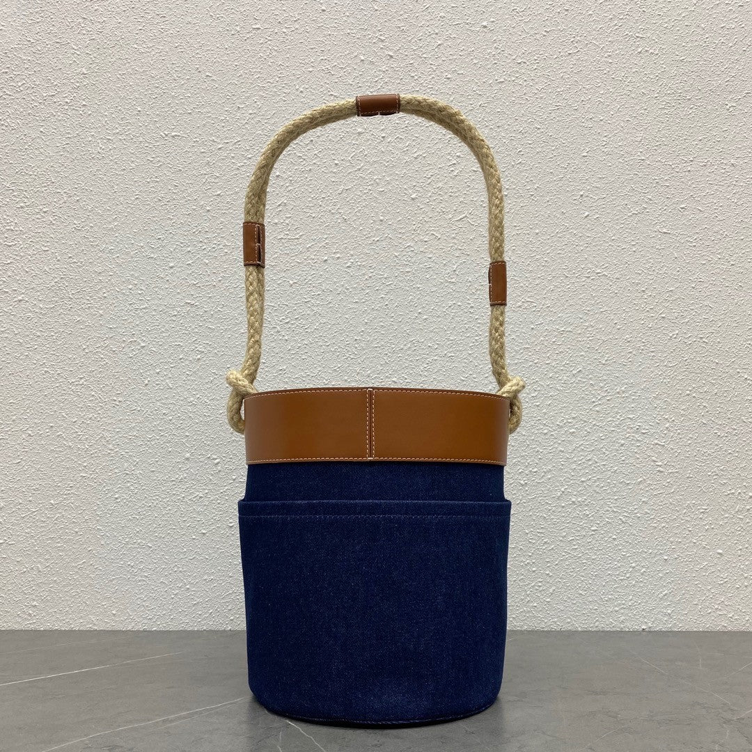 BUCKET CORDE 23 DENIM FABRIC NAVY BLUE - Product Image 3