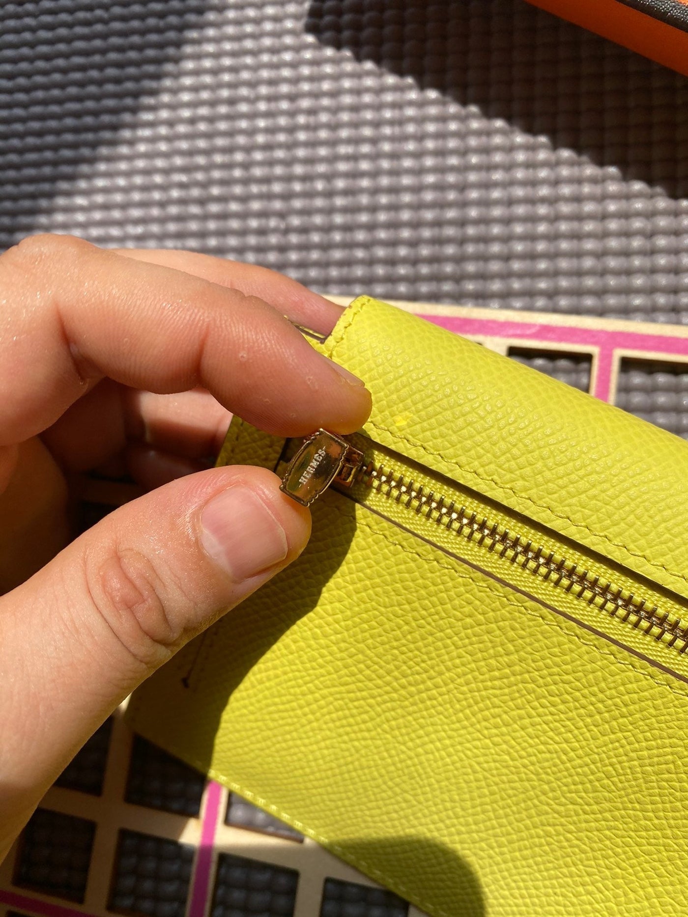 HM Kelly Pocket 13.5 Lime Epsom Ghw - Product Image 6