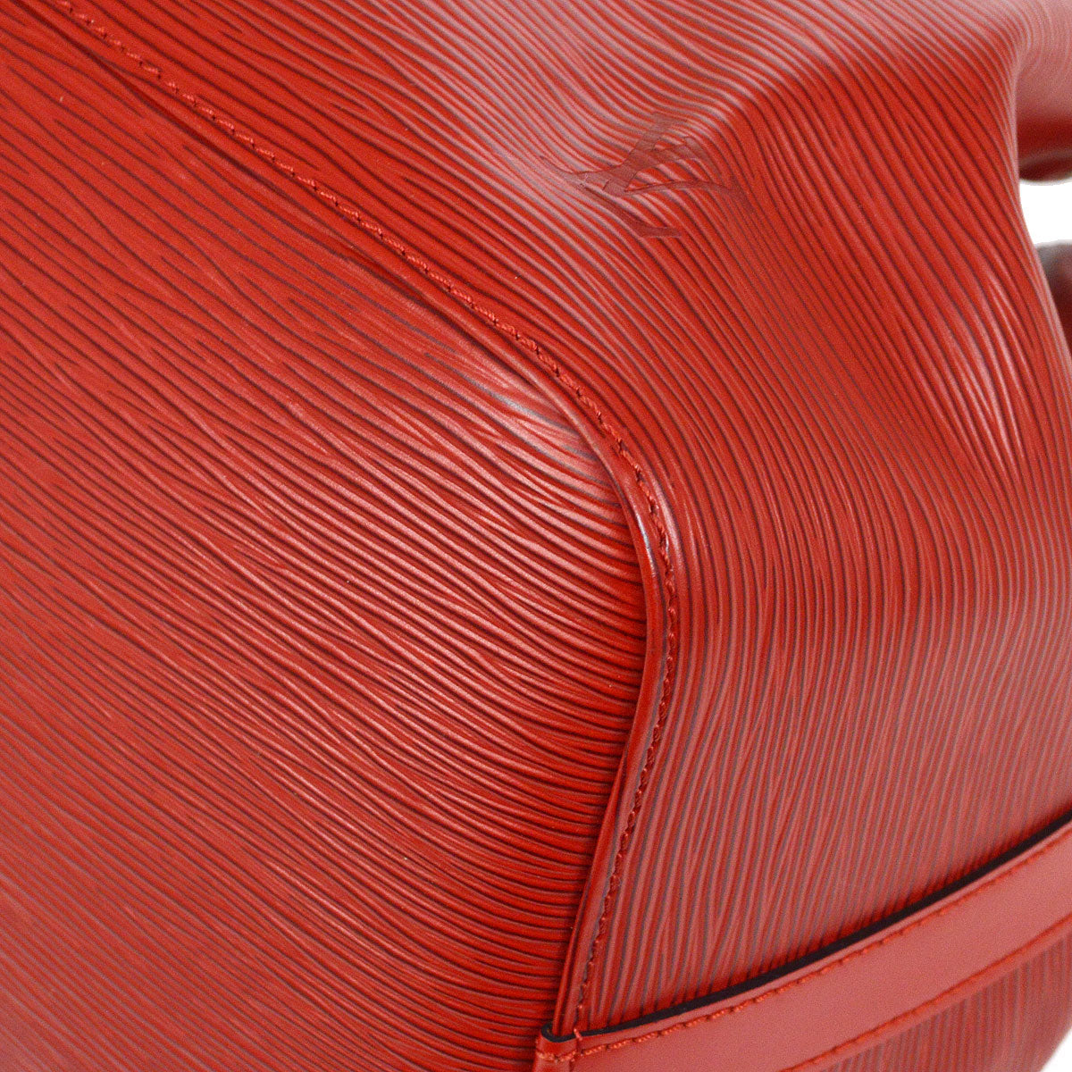 LOUIS VUITTON PETIT NOE DRAWSTRING SHOULDER BAG RED EPI
