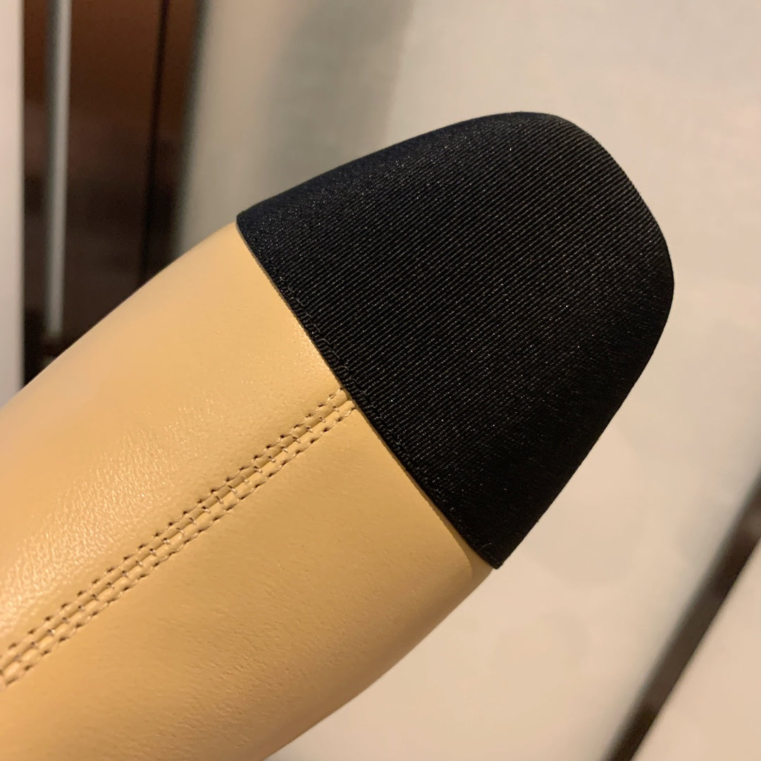 CC Ankle Boots 50mm Beige Lambskin And Lycra Fabric 940058 - Product Image 6