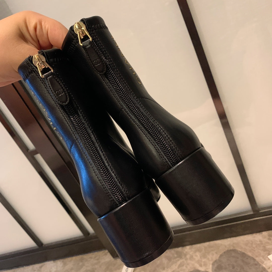 CC Short Boots 50mm In Black Lambskin 940078 - Product Image 2
