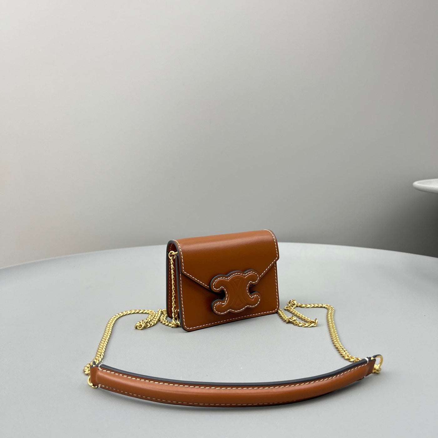 CUIR TRIPHOME 11 CINNAMON BROWN CALFSKIN - Product Image 2