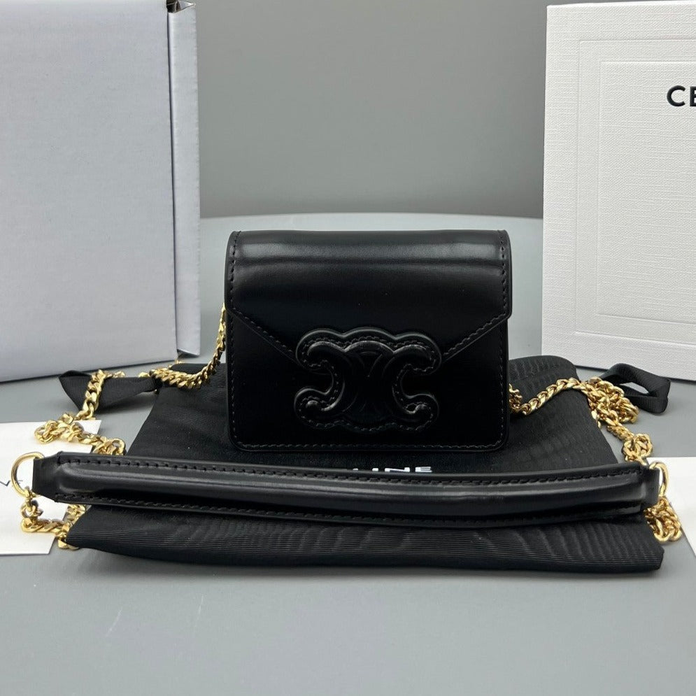 CUIR TRIPHOME 11 BLACK CALFSKIN | Studio Nafay