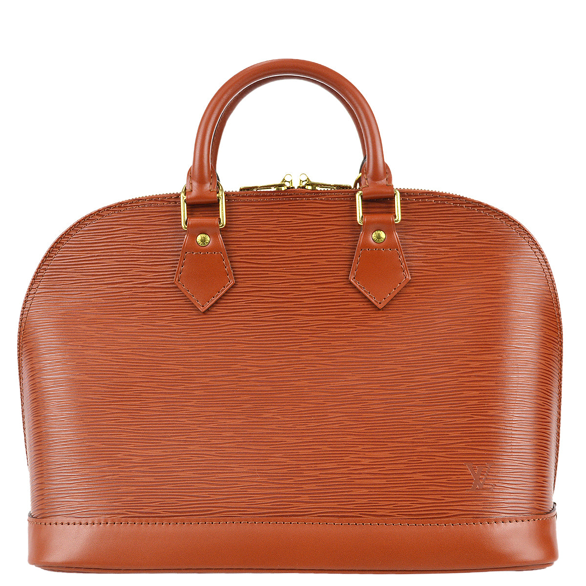 Louis Vuitton Alma Handbag Brown Epi