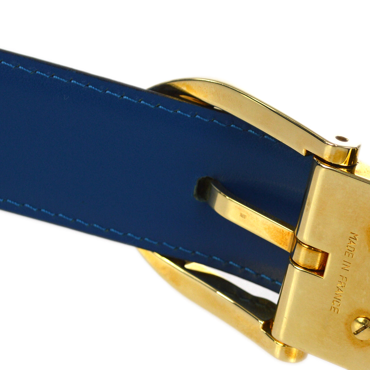 Louis Vuitton Blue Epi Ceinture Classic Buckle Belt #110/44