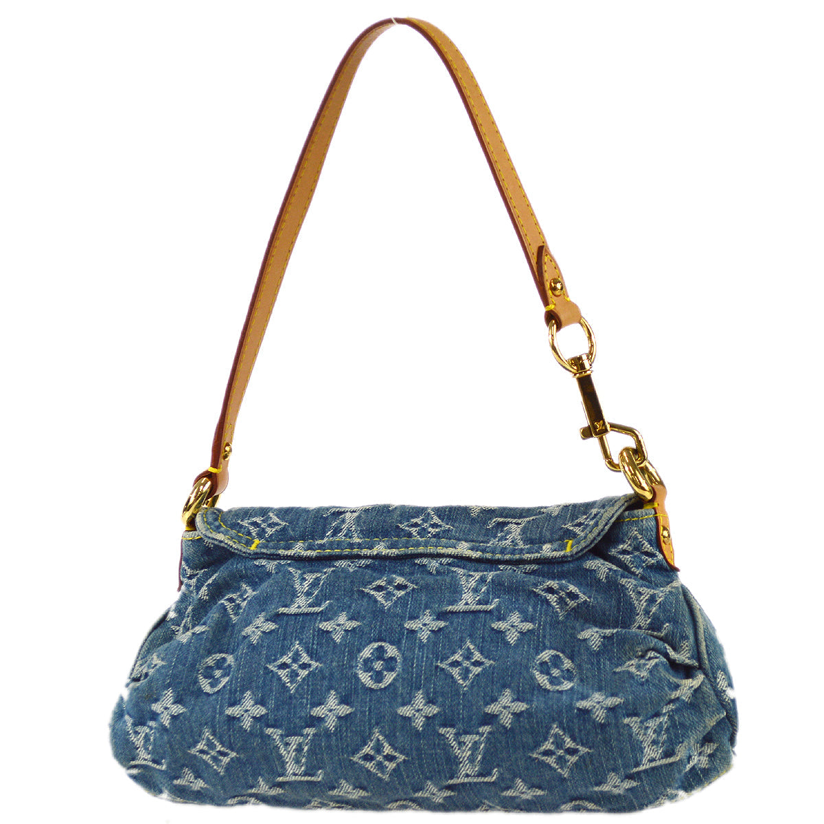 Louis Vuitton Blue Monogram Denim Mini Pleaty Handbag
