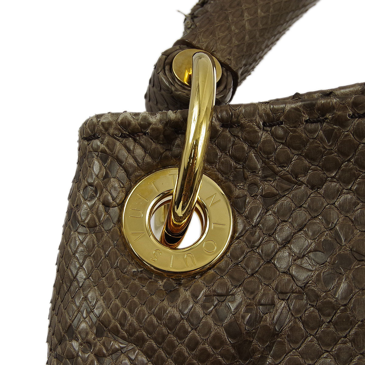 Louis Vuitton * Gris Monogram Exotic Artsy MM Hobo Handbag