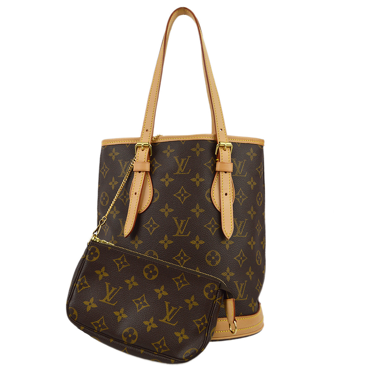 Louis Vuitton Monogram Petite Bucket Tote Bag