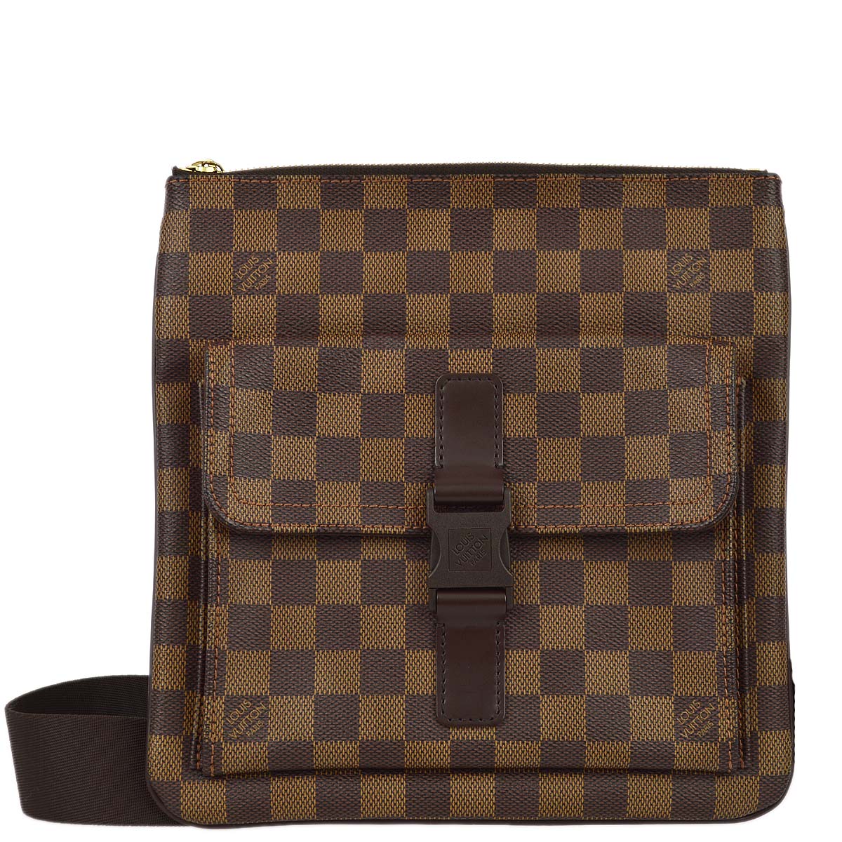 Louis Vuitton Damier Pochette Melville Shoulder Bag in Brown