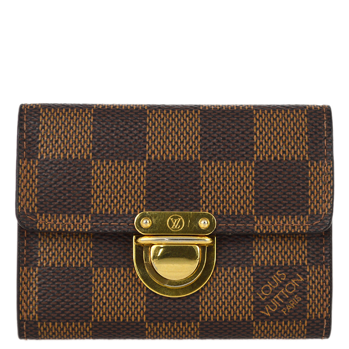 Louis Vuitton Damier Porte Monnaie Koala Coin Wallet Purse in Brown