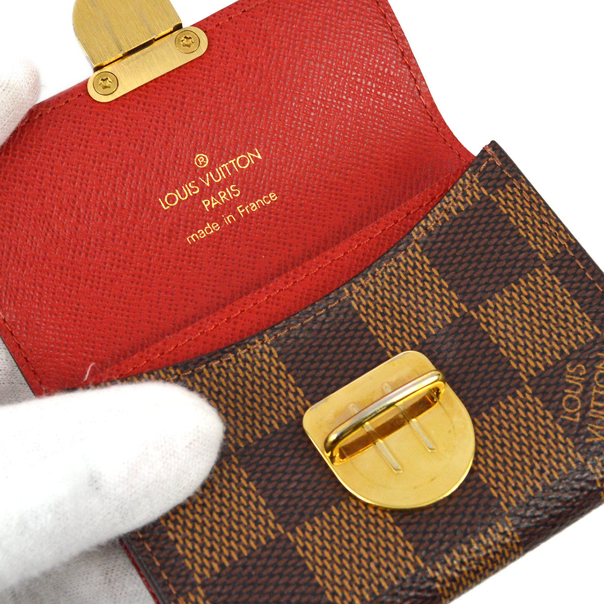 Louis Vuitton Damier Porte Monnaie Koala Coin Wallet Purse in Brown
