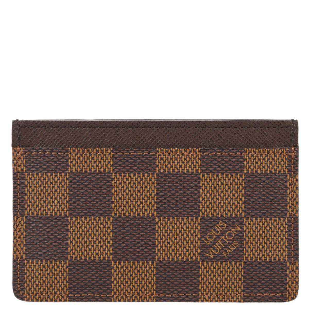 Louis Vuitton Damier Porte Cartes Simple in Brown