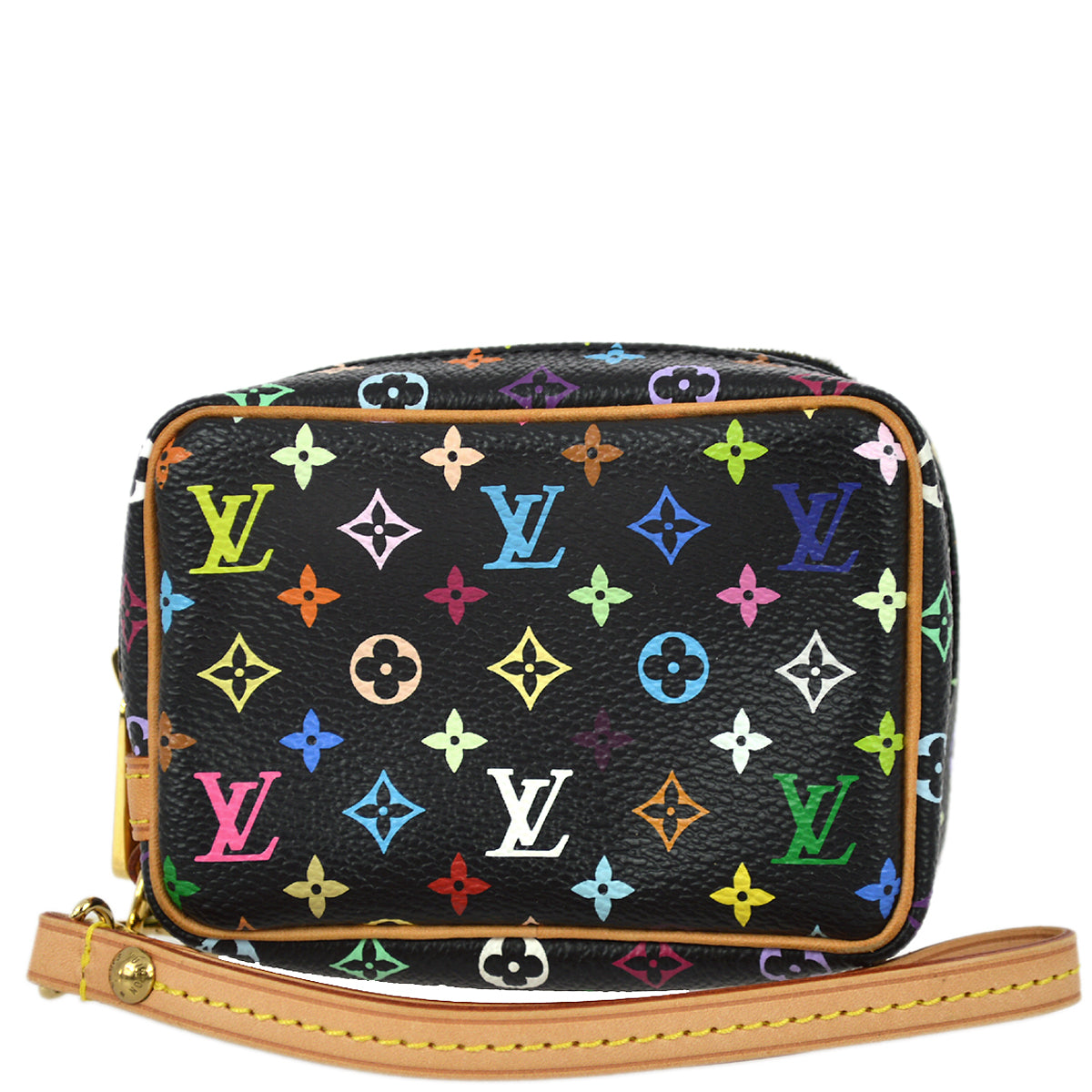 Louis Vuitton Monogram Multicolor Trousse Wapity in Black Multicolor