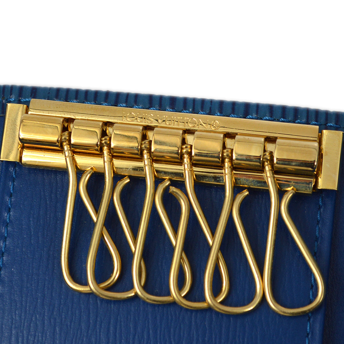 Louis Vuitton Blue Epi Multicles 6 Key Case Small Good